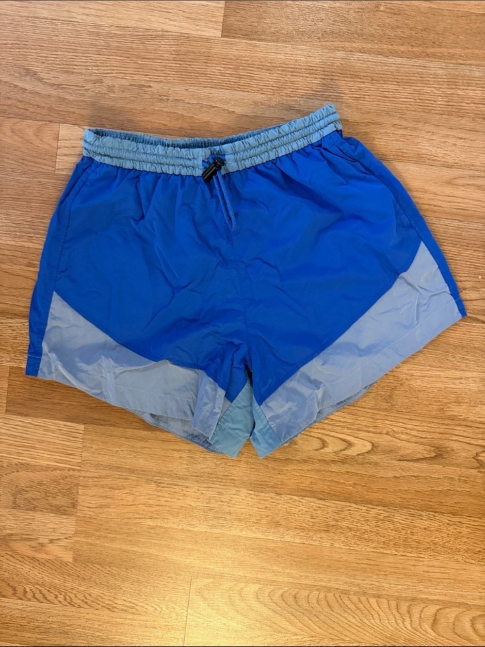 lululemon athletica Men's Royal Blue and Light Blue Athletic Shorts